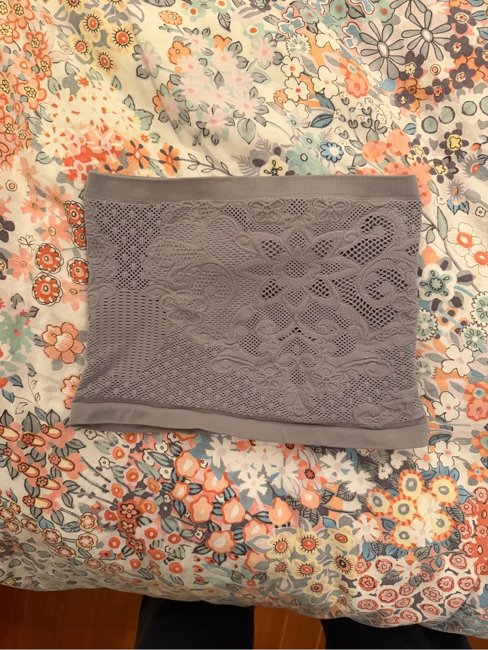 We The Free Lavender Lace Crochet Crop Tube Top